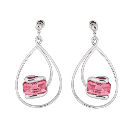 Boucles d'oreille Andrea Marazzini - Octagon Antique Pink Longues Wave