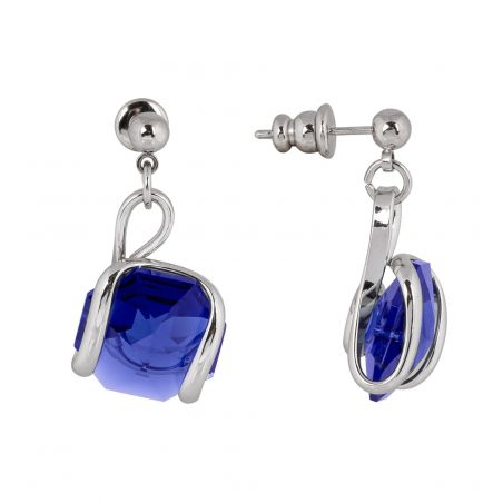 Swarovski blue crystal earrings