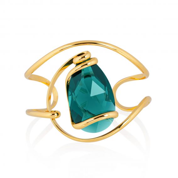 Andrea Marazzini bijoux - Bracelet cristal Swarovski Big Drop Emerald BR1