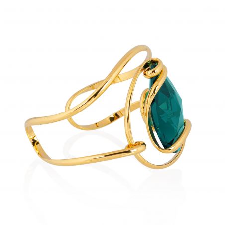 Andrea Marazzini bijoux - Bracelet cristal Swarovski Big Drop Emerald BR1