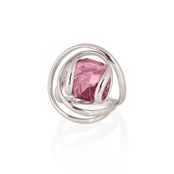 Andrea Marazzini - Bague cristal Swarovski Octagon Antique Pink