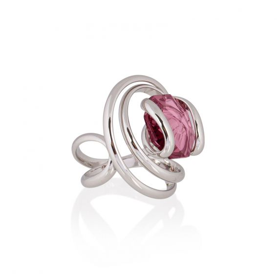 Andrea Marazzini - Bague cristal Swarovski Octagon Antique Pink