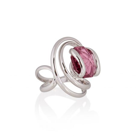 Andrea Marazzini - Bague cristal Swarovski Octagon Antique Pink