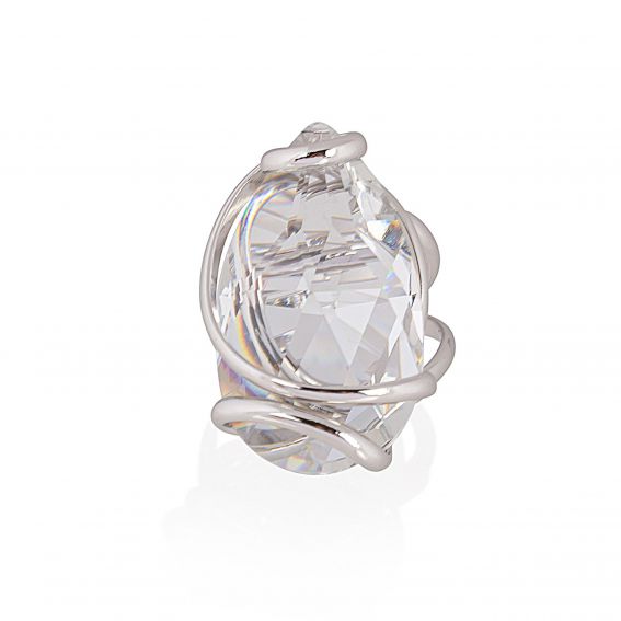Andrea Marazzini - Bague cristal Swarovski Big drop Silver Night