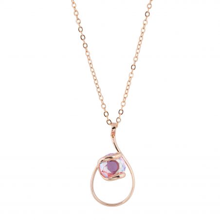 ovale Swarovski munt kristal ketting