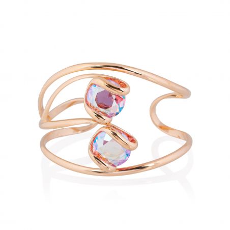 Andrea Marazzini bijoux - Bracelet cristal Swarovski Cherry Rose double