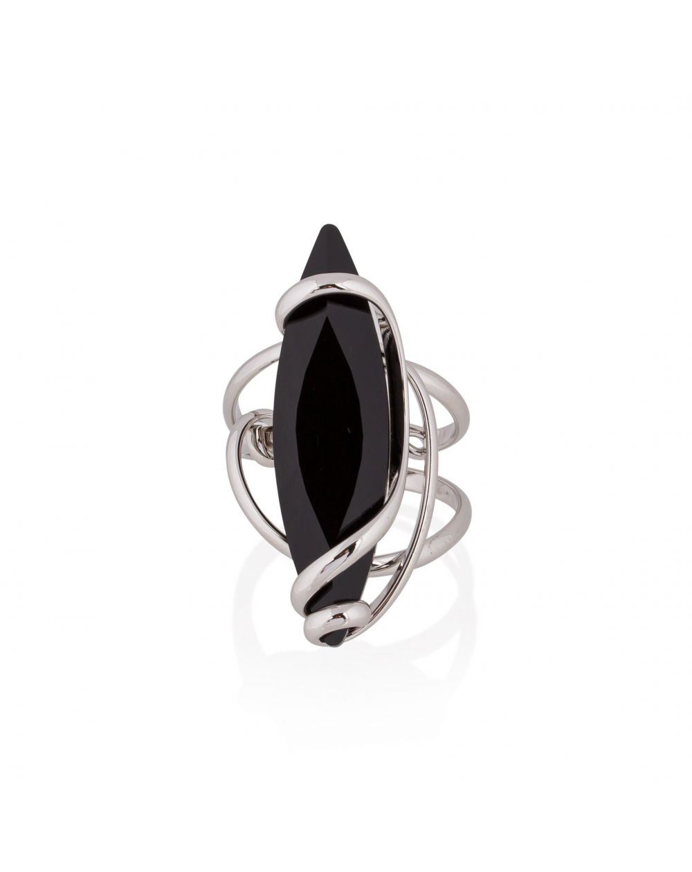 Andrea Marazzini bijoux - Bague cristal Swarovski Navette Black
