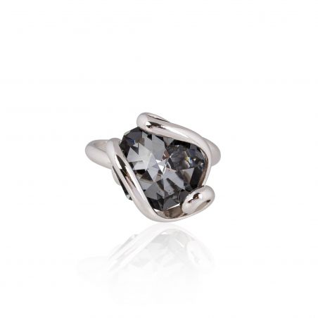 Andrea Marazzini - Bague cristal Swarovski Octagon Silver Night