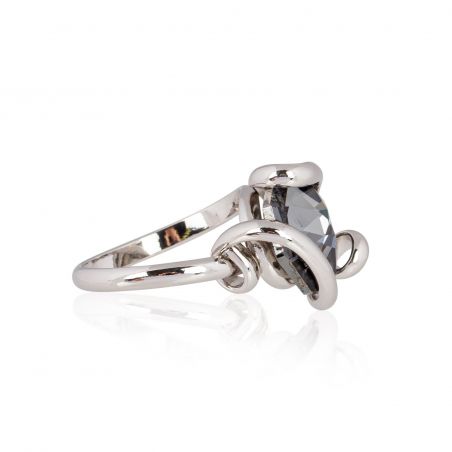 Andrea Marazzini - Bague cristal Swarovski Octagon Silver Night