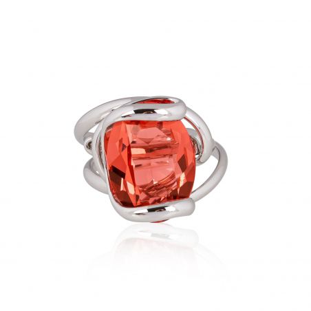 Andrea Marazzini - Bague cristal Swarovski Octagon Ovale Orange