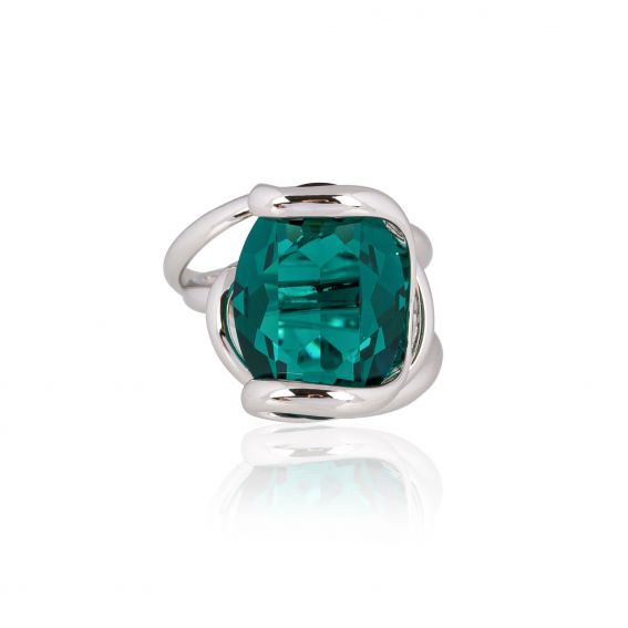 Andrea Marazzini - Bague cristal Swarovski Ovale Emerald