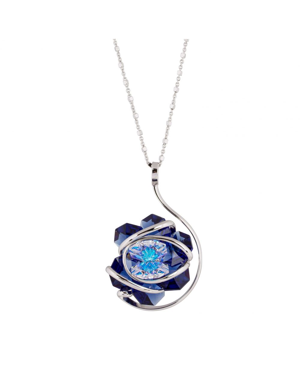 Collier Andrea Marazzini - Cristal Swarovski Flower F48 New Blue