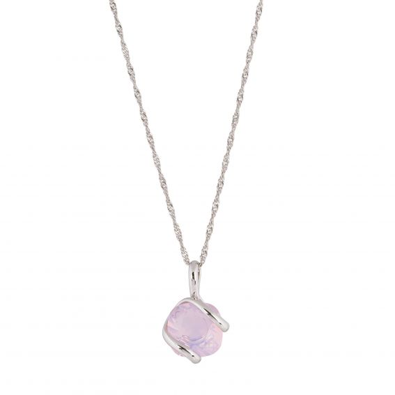 ovale Swarovski munt kristal ketting