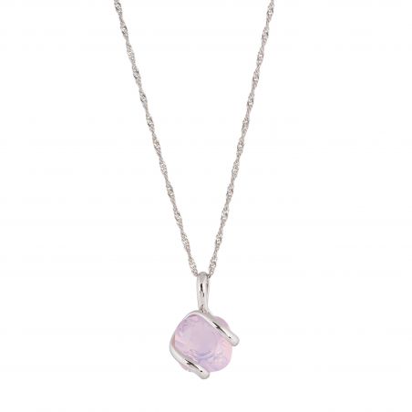 oval Swarovski mint crystal necklace