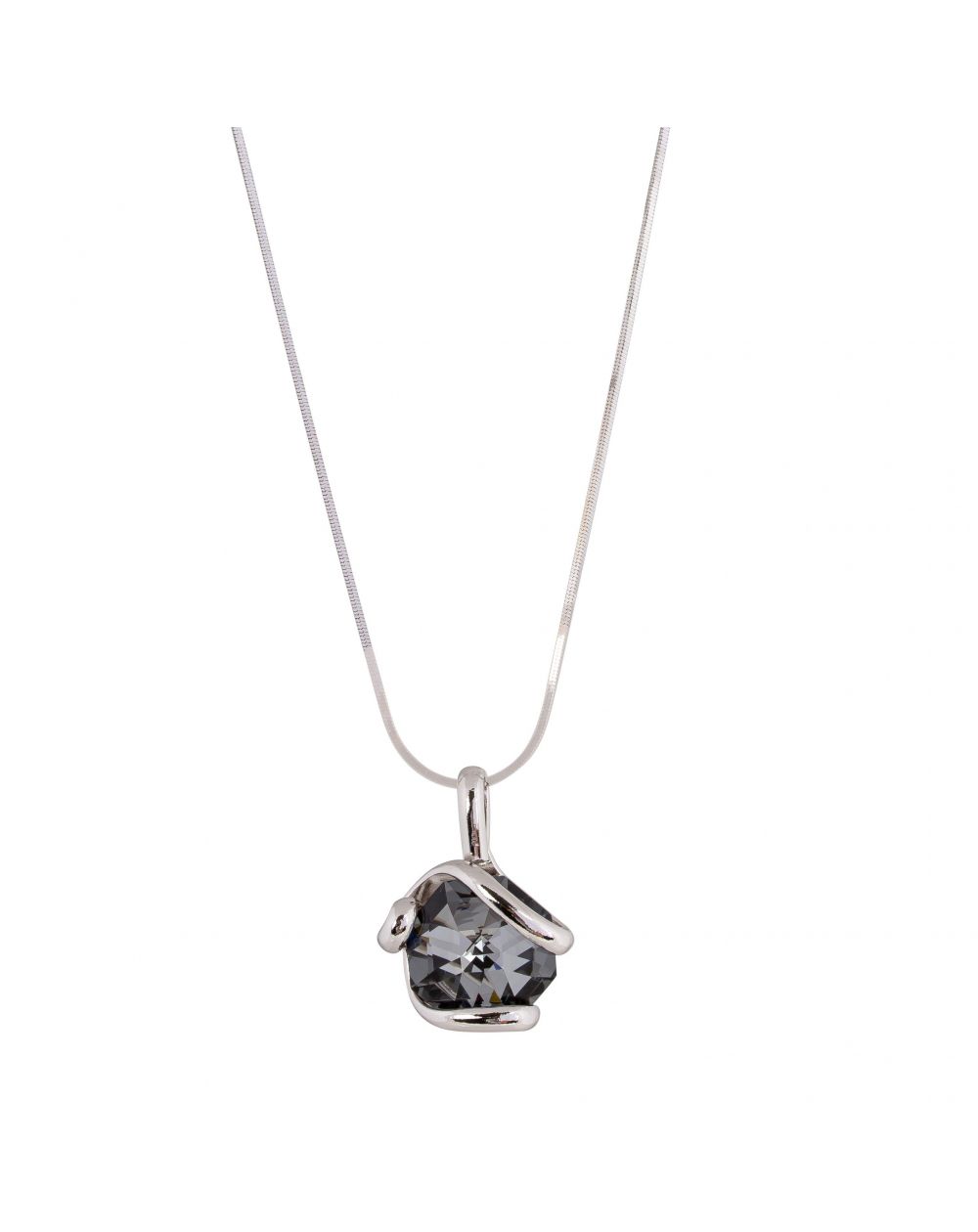 Collier Andrea Marazzini - Cristal Swarovski Octagon Silver Night