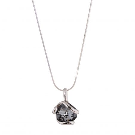 Collier Andrea Marazzini - Cristal Swarovski Octagon Silver Night