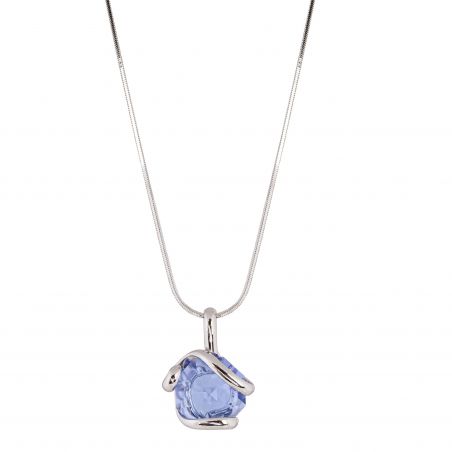 ovale Swarovski munt kristal ketting