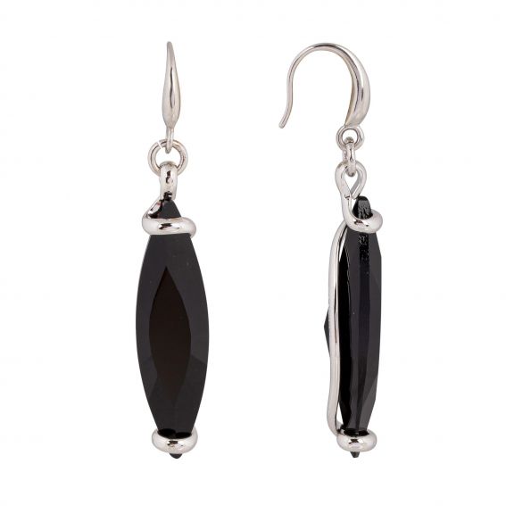 Boucles d'oreille Andrea Marazzini - Navette Black Courtes