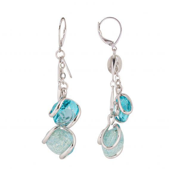 Swarovski blue crystal earrings