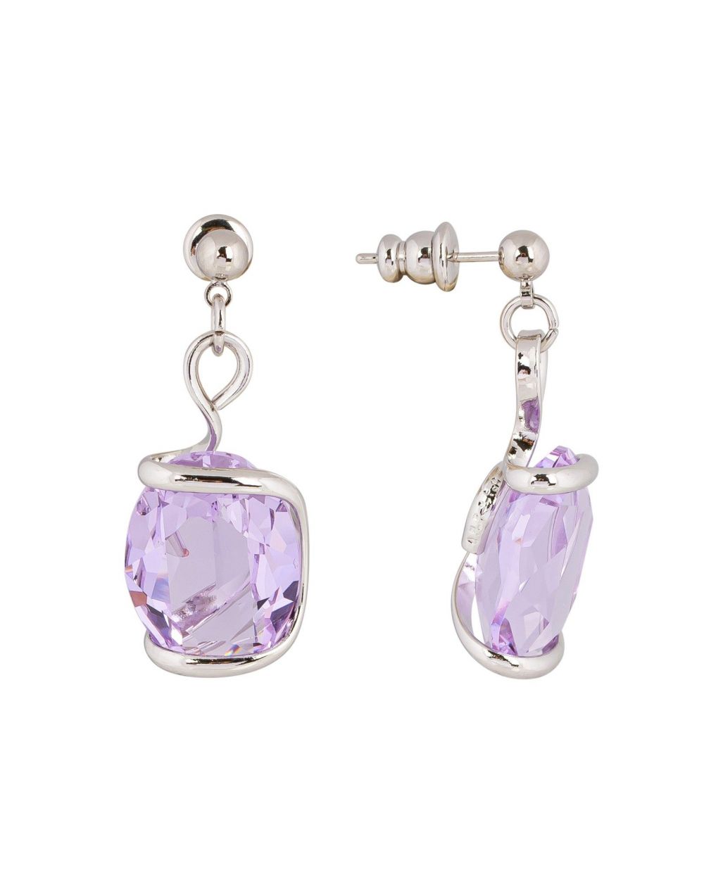 Swarovski blauwe kristallen oorbellen