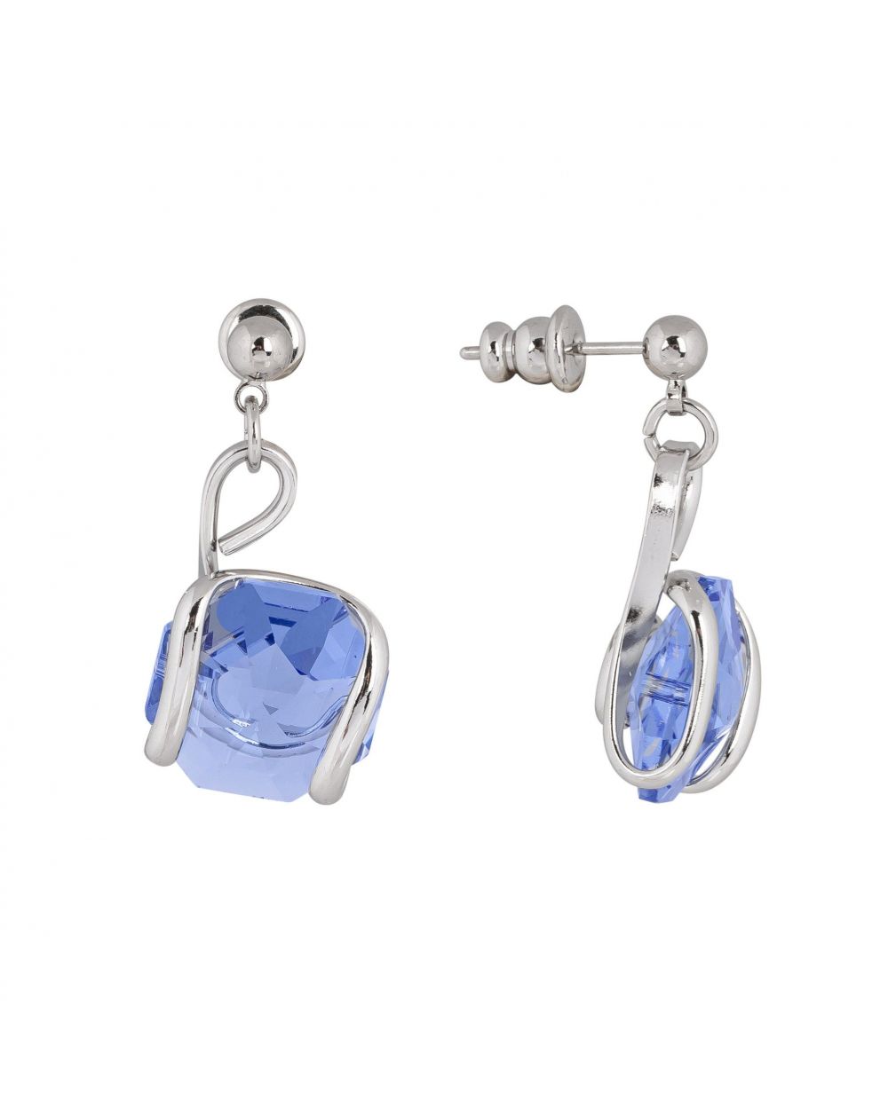 Boucles d'oreille Andrea Marazzini - Octagon Light Blue Courtes