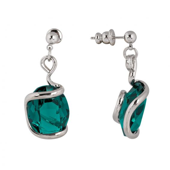 Boucles d'oreille Andrea Marazzini - Ovale Emerald courtes