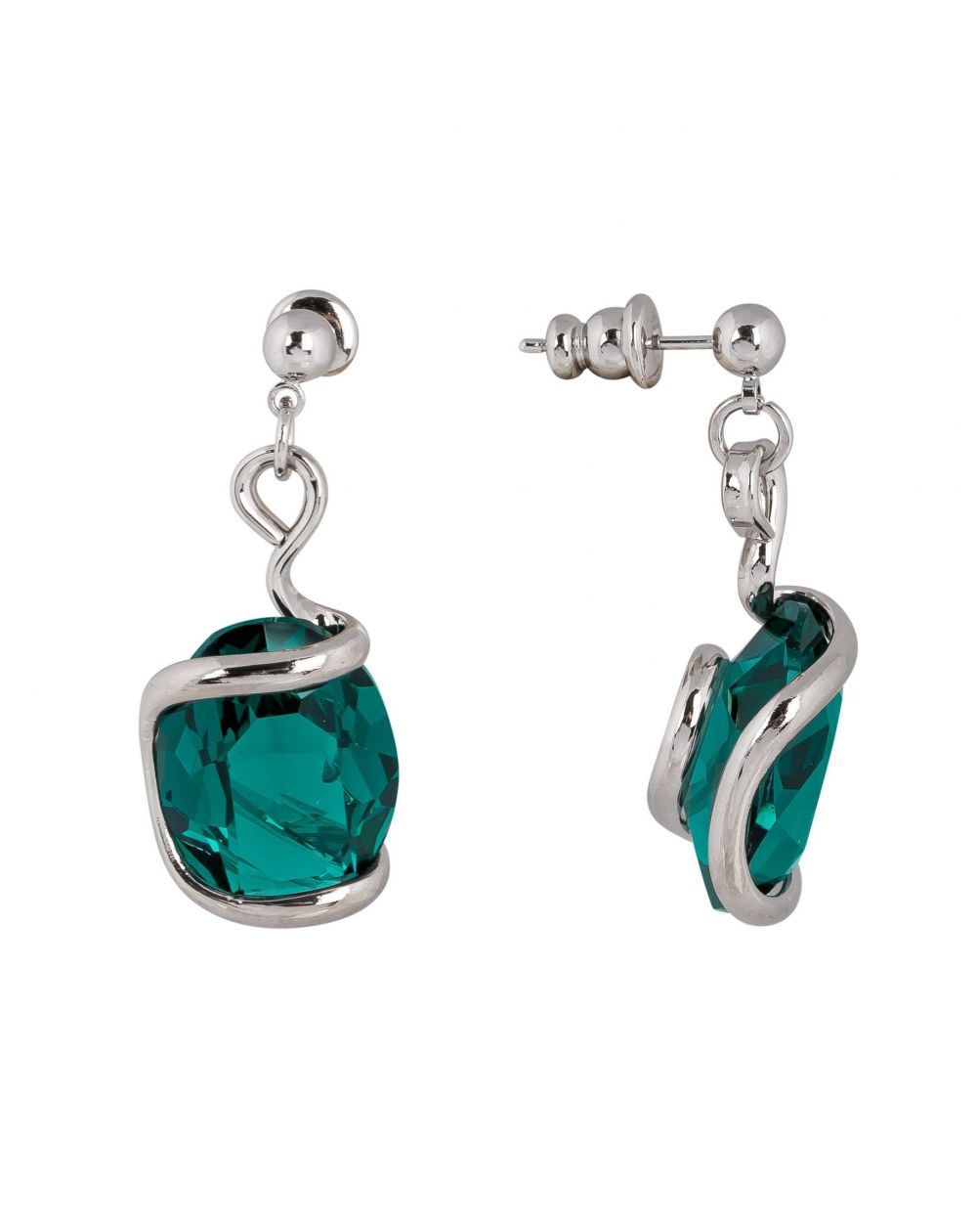 Swarovski blue crystal earrings