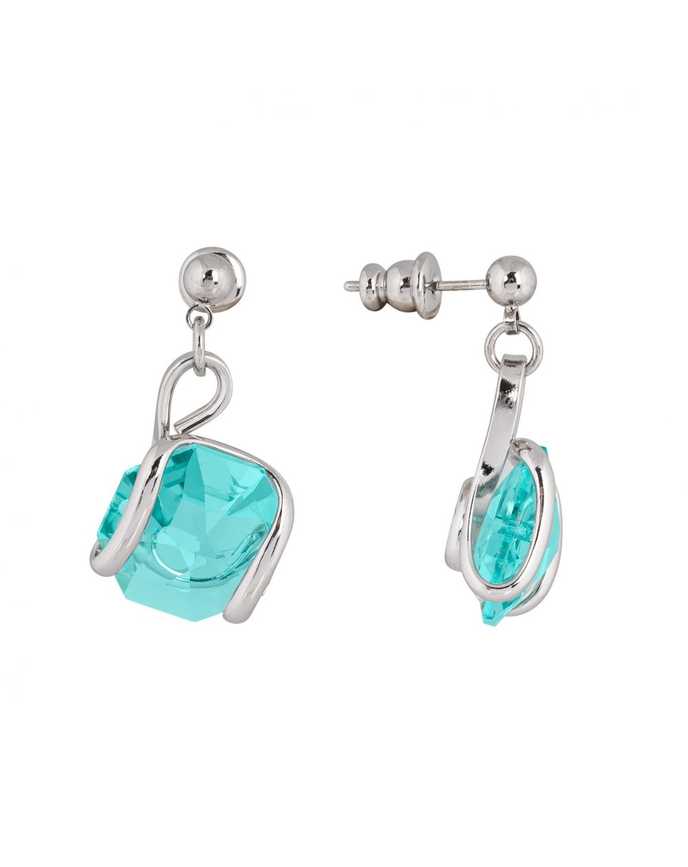 Swarovski blue crystal earrings