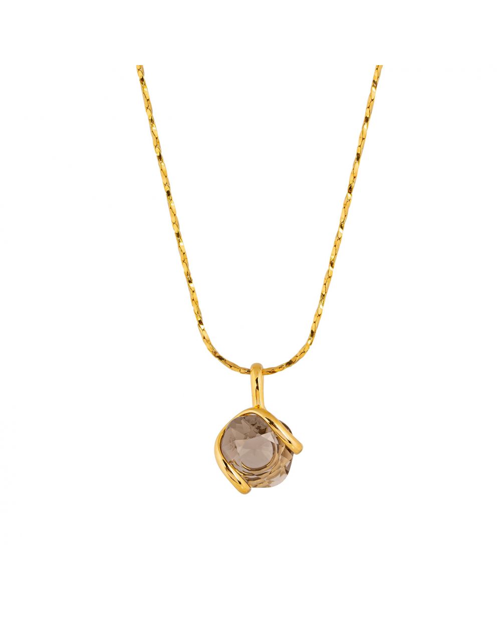 ovale Swarovski munt kristal ketting