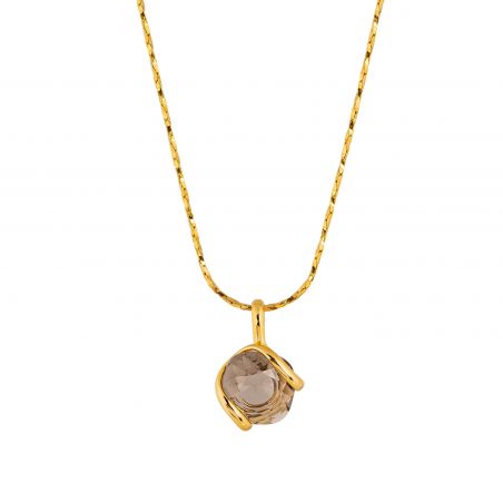 ovale Swarovski munt kristal ketting