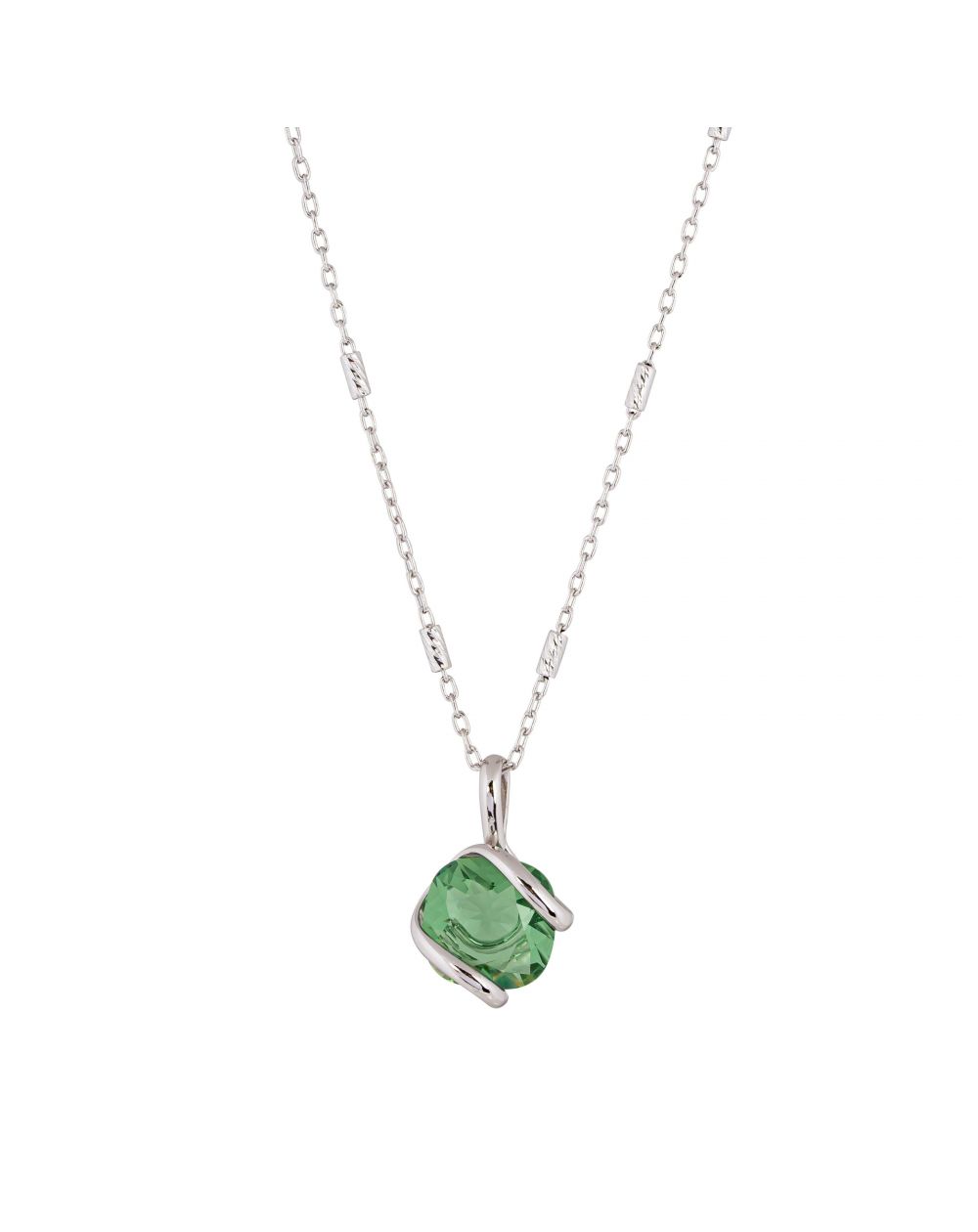 ovale Swarovski munt kristal ketting