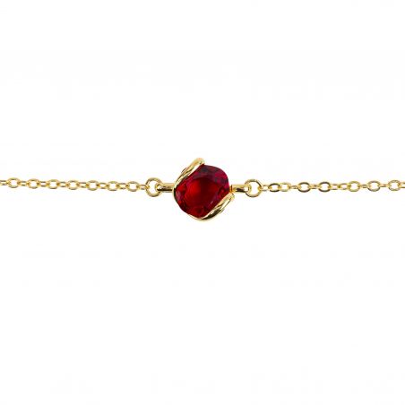Armband Swarovski rood siam