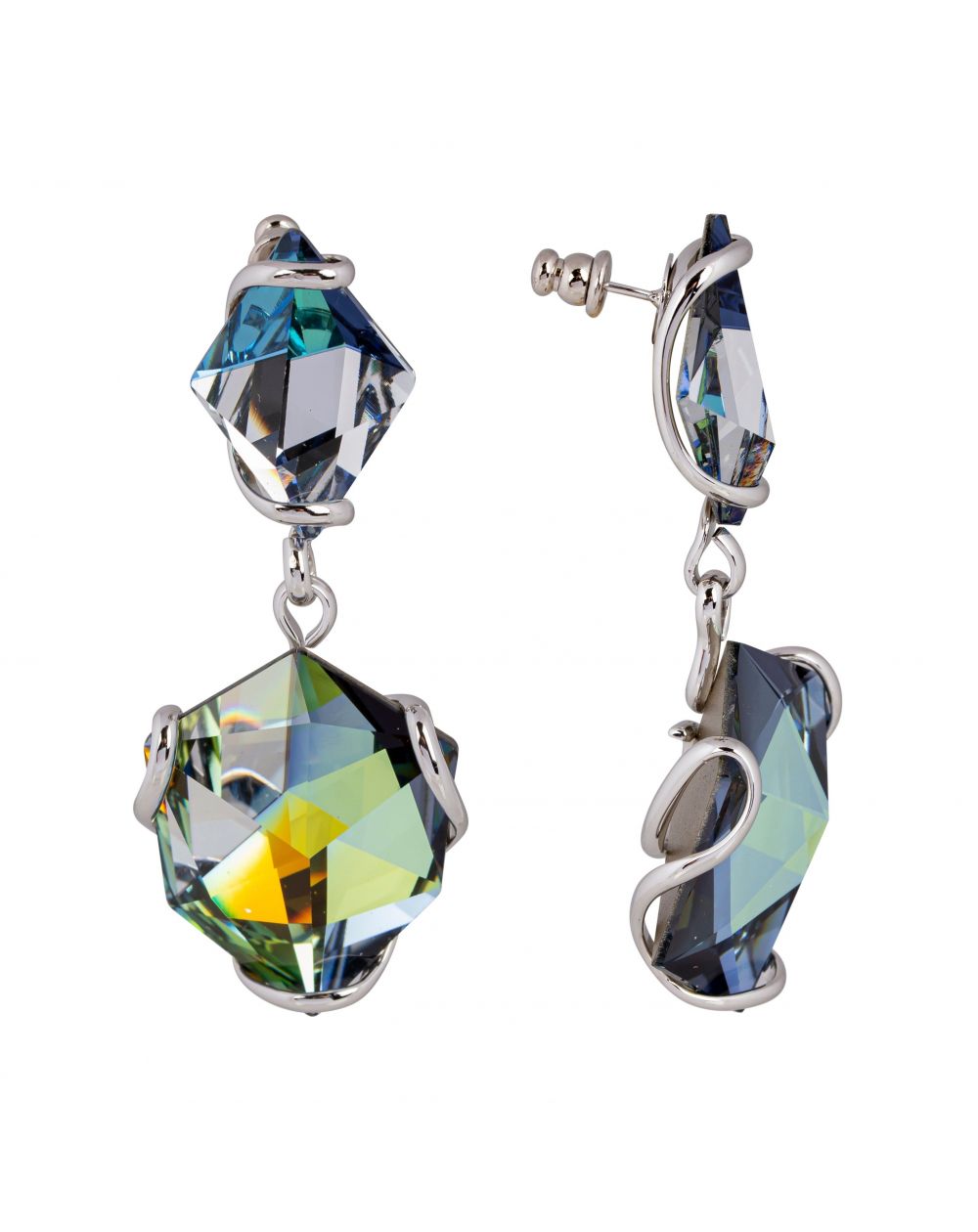 Swarovski blue crystal earrings