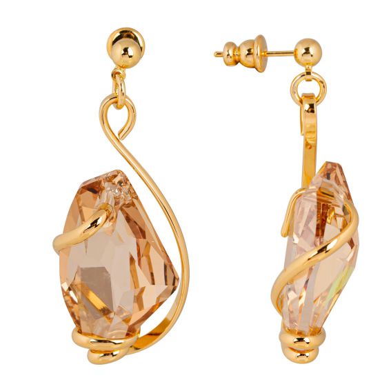 Swarovski blue crystal earrings