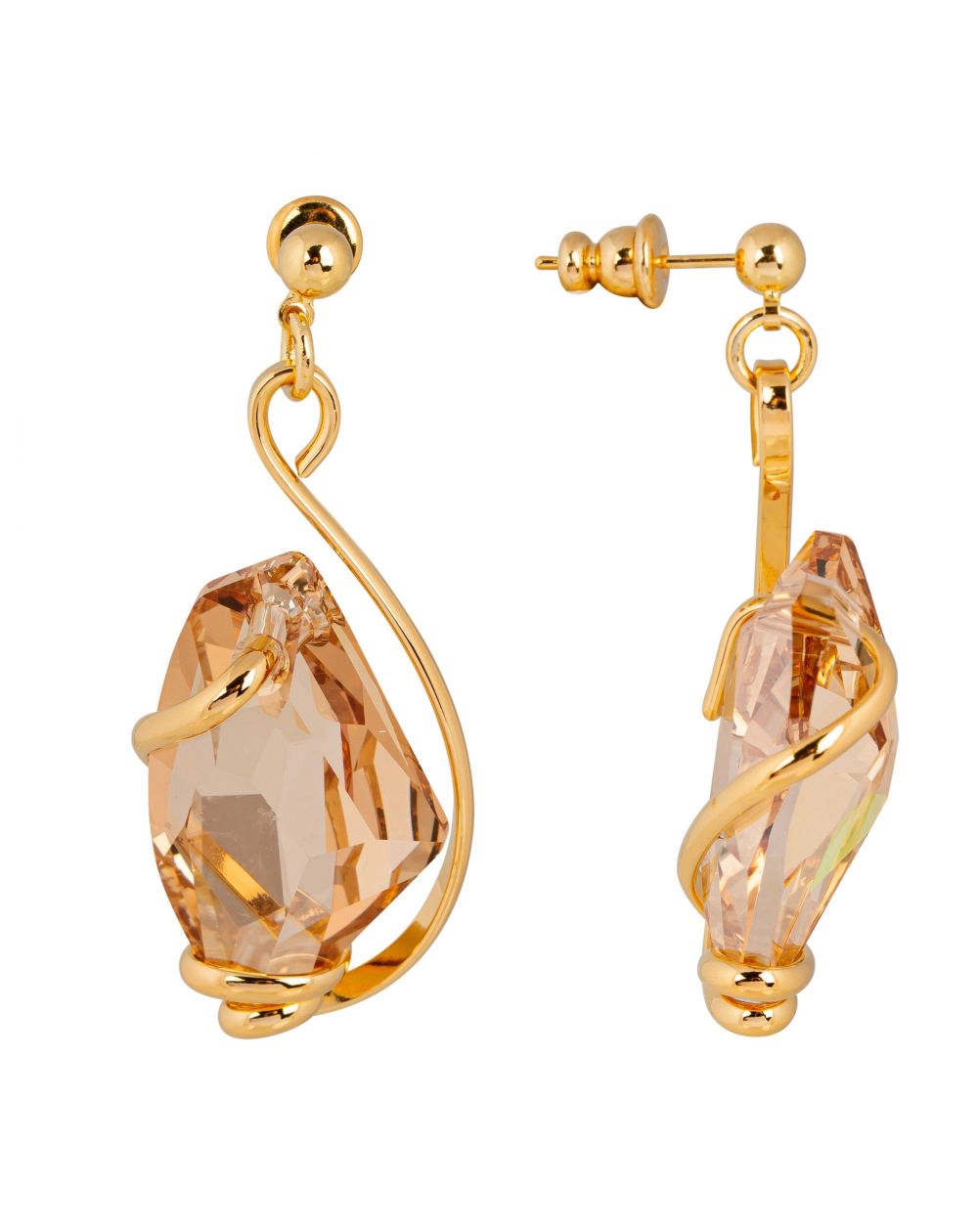 Swarovski blue crystal earrings