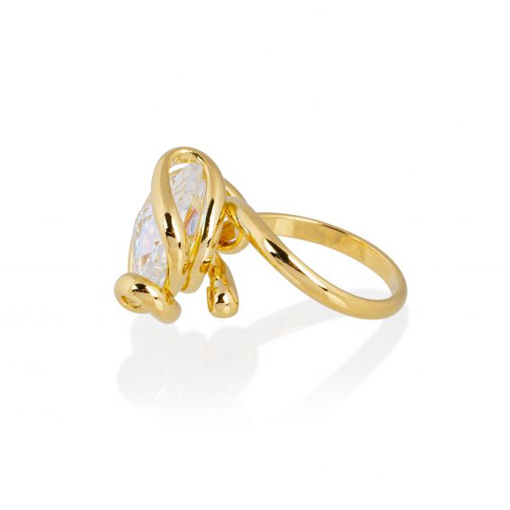 Moondust zwarte ring