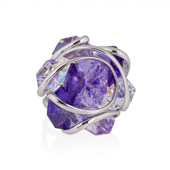 Andrea Marazzini - Bague cristal Swarovski  Flower F14 Violet