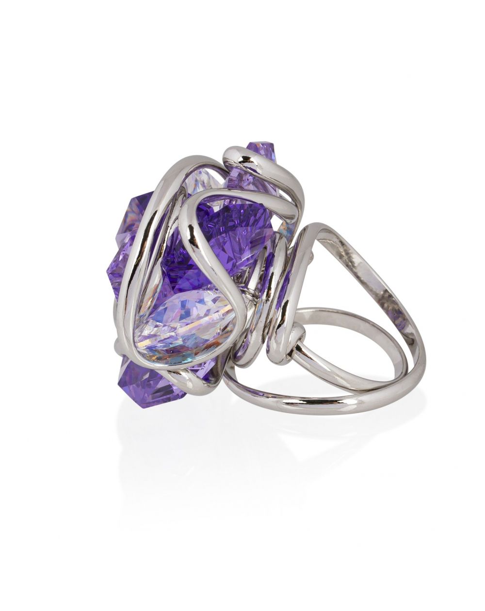 Andrea Marazzini - Bague cristal Swarovski  Flower F14 Violet