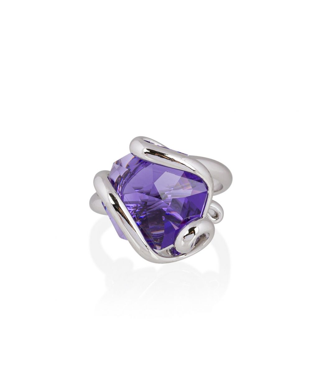 Andrea Marazzini - Bague cristal Swarovski Octagon Violet