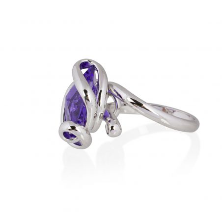Andrea Marazzini - Bague cristal Swarovski Octagon Violet