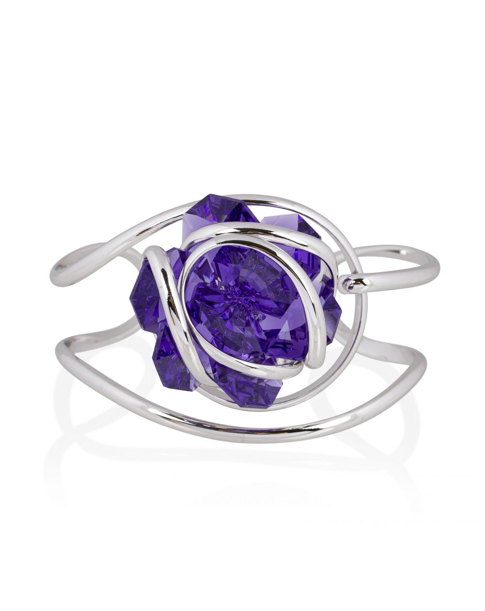 Andrea Marazzini bijoux - Bracelet cristal Swarovski Flower F15 Violet