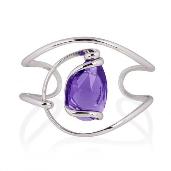 Andrea Marazzini bijoux - Bracelet cristal Swarovski Drop Violet BR1
