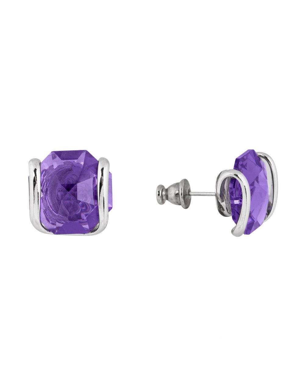 Boucles d'oreille Andrea Marazzini - Octagon Violet