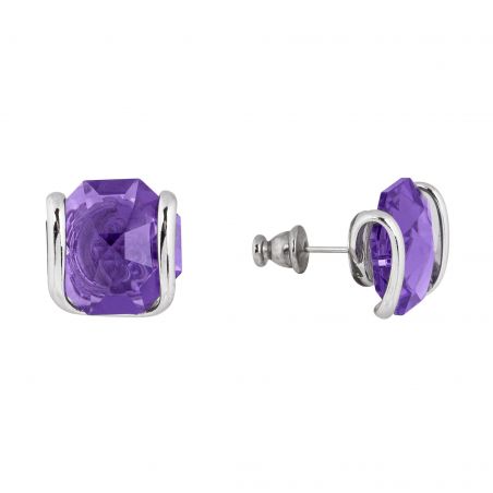 Boucles d'oreille Andrea Marazzini - Octagon Violet