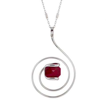 oval Swarovski mint crystal necklace