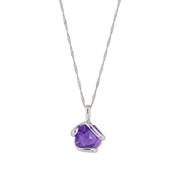 Collier Andrea Marazzini - Cristal Swarovski Octagon Violet