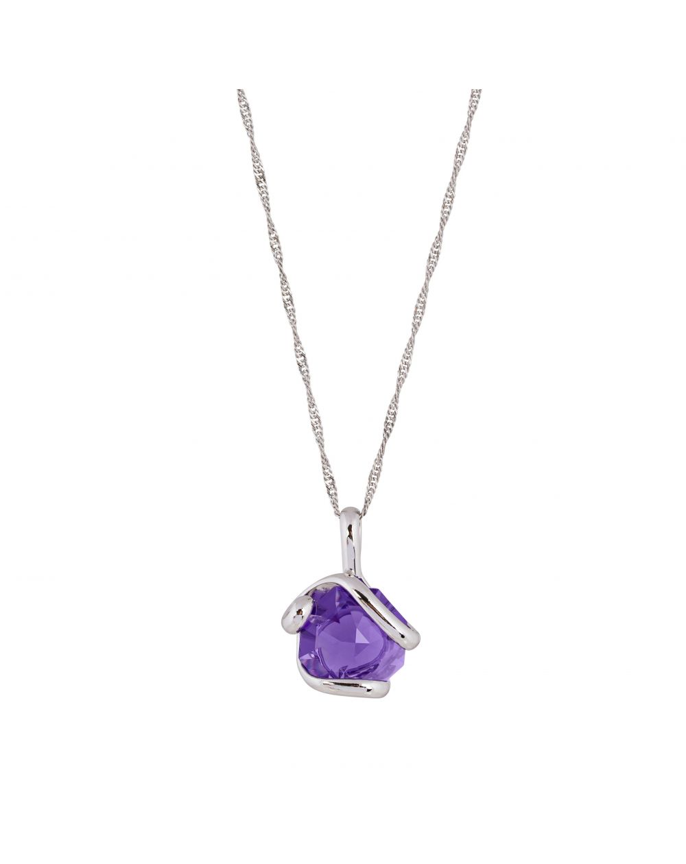 ovale Swarovski munt kristal ketting