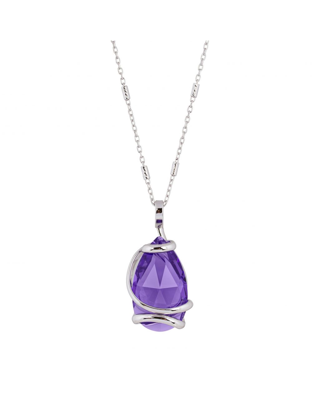 Collier Andrea Marazzini - Cristal Swarovski Drop Violet