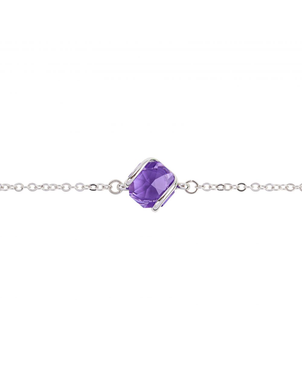 Andrea Marazzini bijoux - Bracelet cristal Swarovski Octagon Violet 