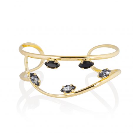 Andrea Marazzini bijoux - Bracelet cristal Swarovski Navette F62 New Black